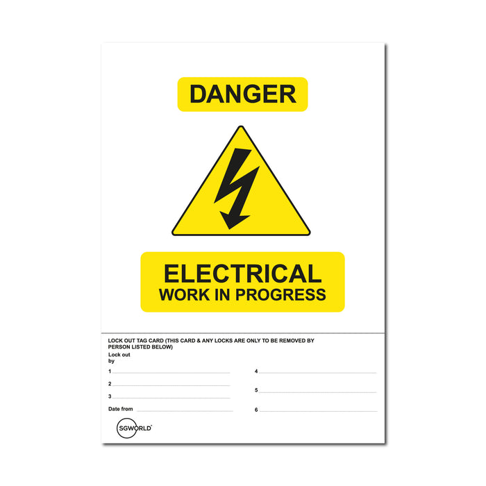 Electrical Permit to Work (Packs of 5)