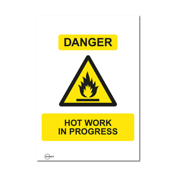 Hot Work Permit to Work (Packs of 5)