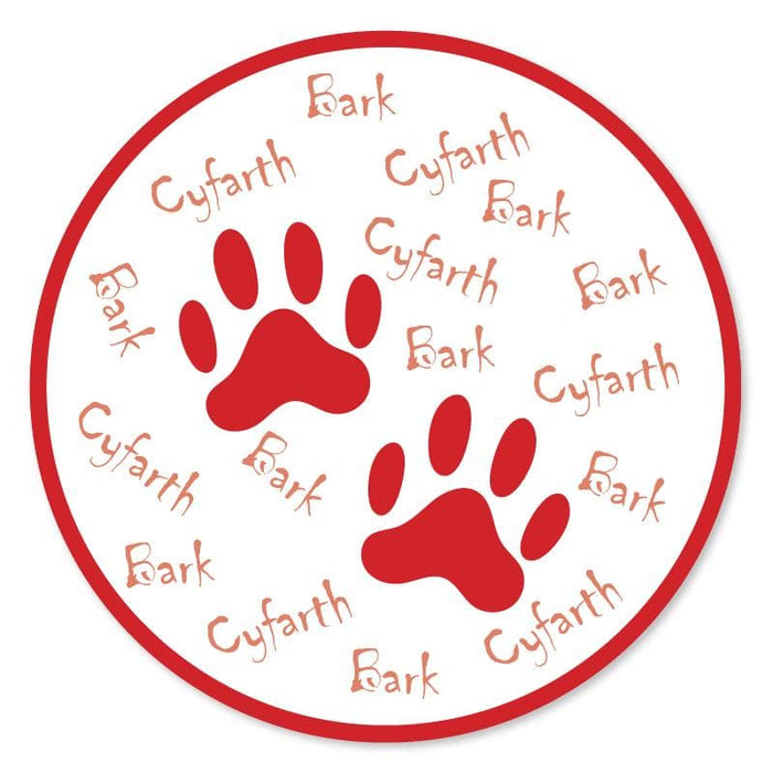 Animal Footprints, Bilingual Welsh Outdoor Floor Signage, 60cm Diameter - | SG World
