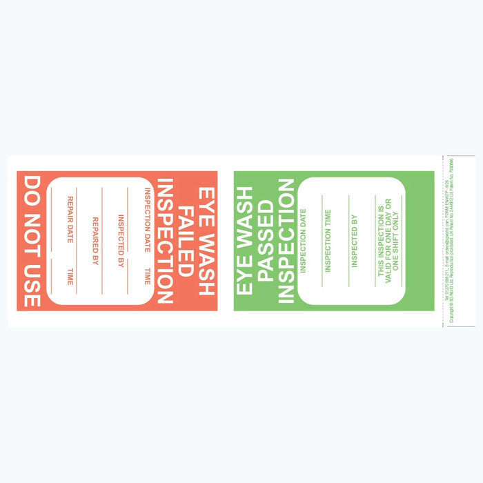 Eyewash/shower Station Checklist (pad of 30)
