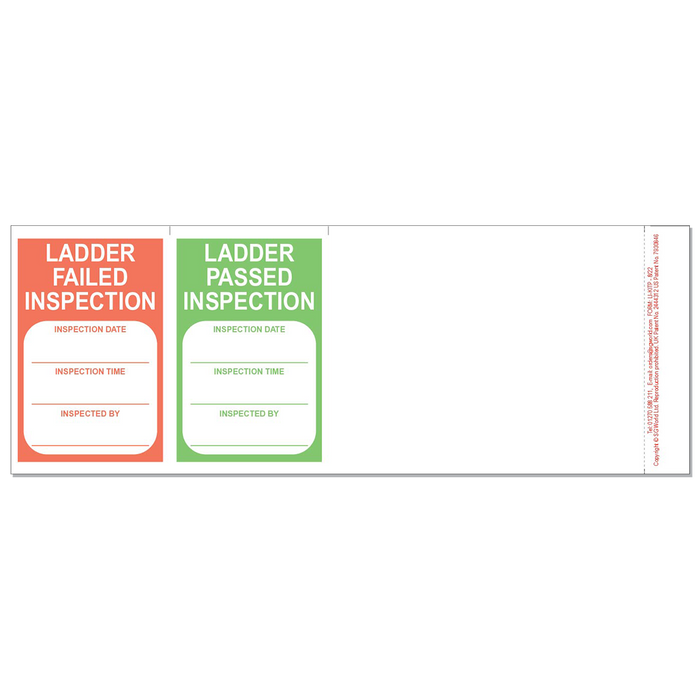 Ladder Pre-Use Visual Inspection Checklist (Pad of 30)