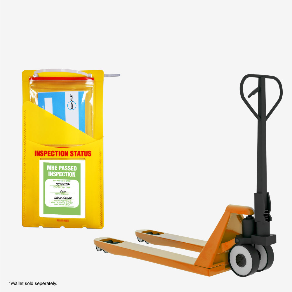 Material Handling Equipment Pre-Use Visual Inspection Checklist (pad o ...