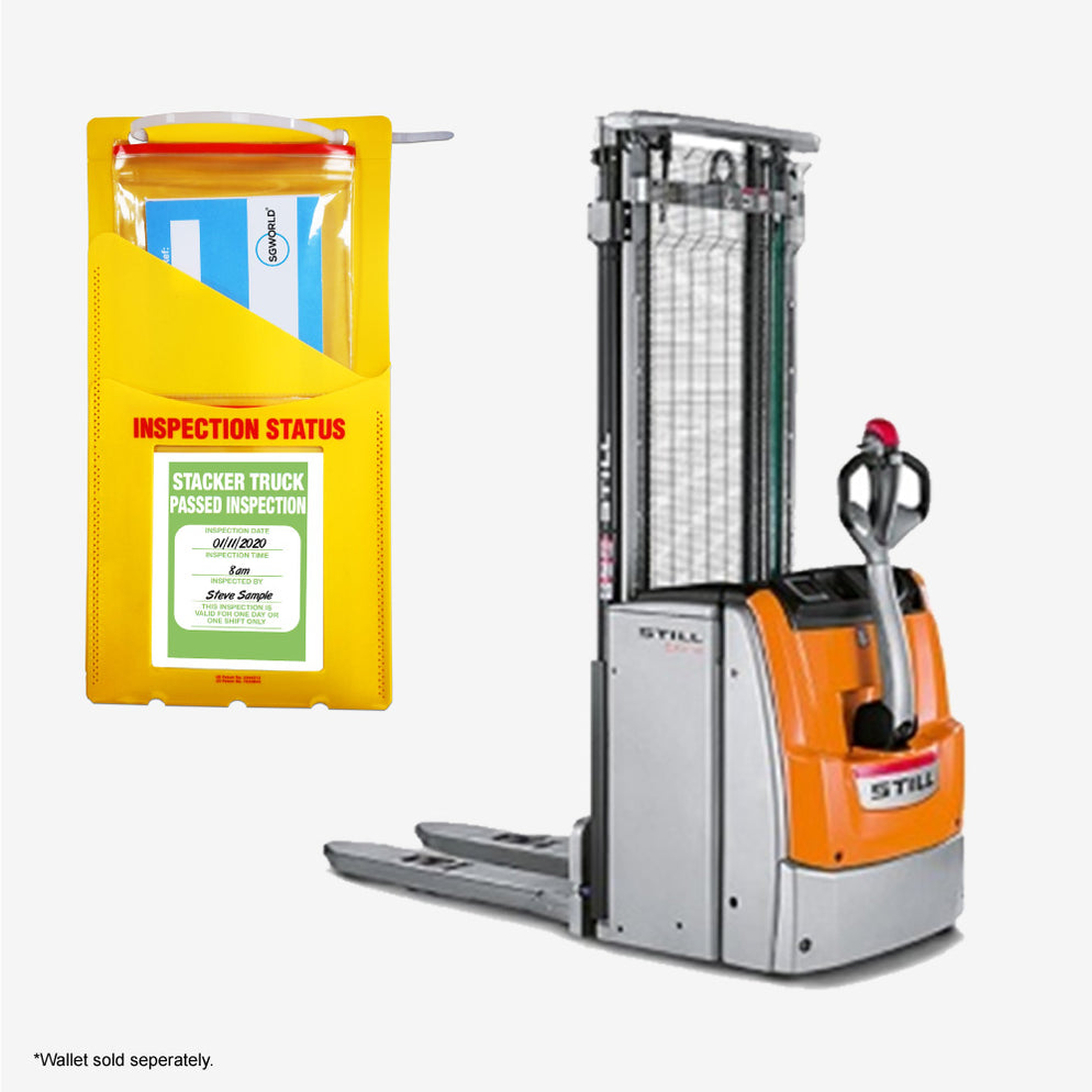 Pedestrian Stacker Pre-Use Visual Inspection Checklist (pad of 30 ...