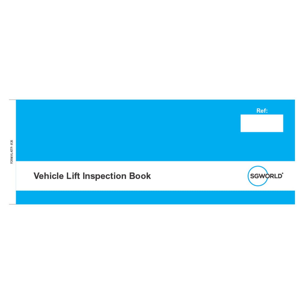 Vehicle Lifting Equipment Inspection Checklist (Pad of 30)