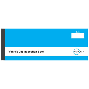 Vehicle Lifting Equipment Inspection Checklist (Pad of 30)