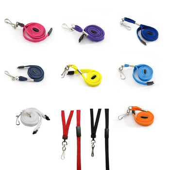 Image of plain lanyards. 