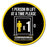 1 Person At A Time In Lift, Indoor Circle Floor Signage, Black & Yellow, SG World