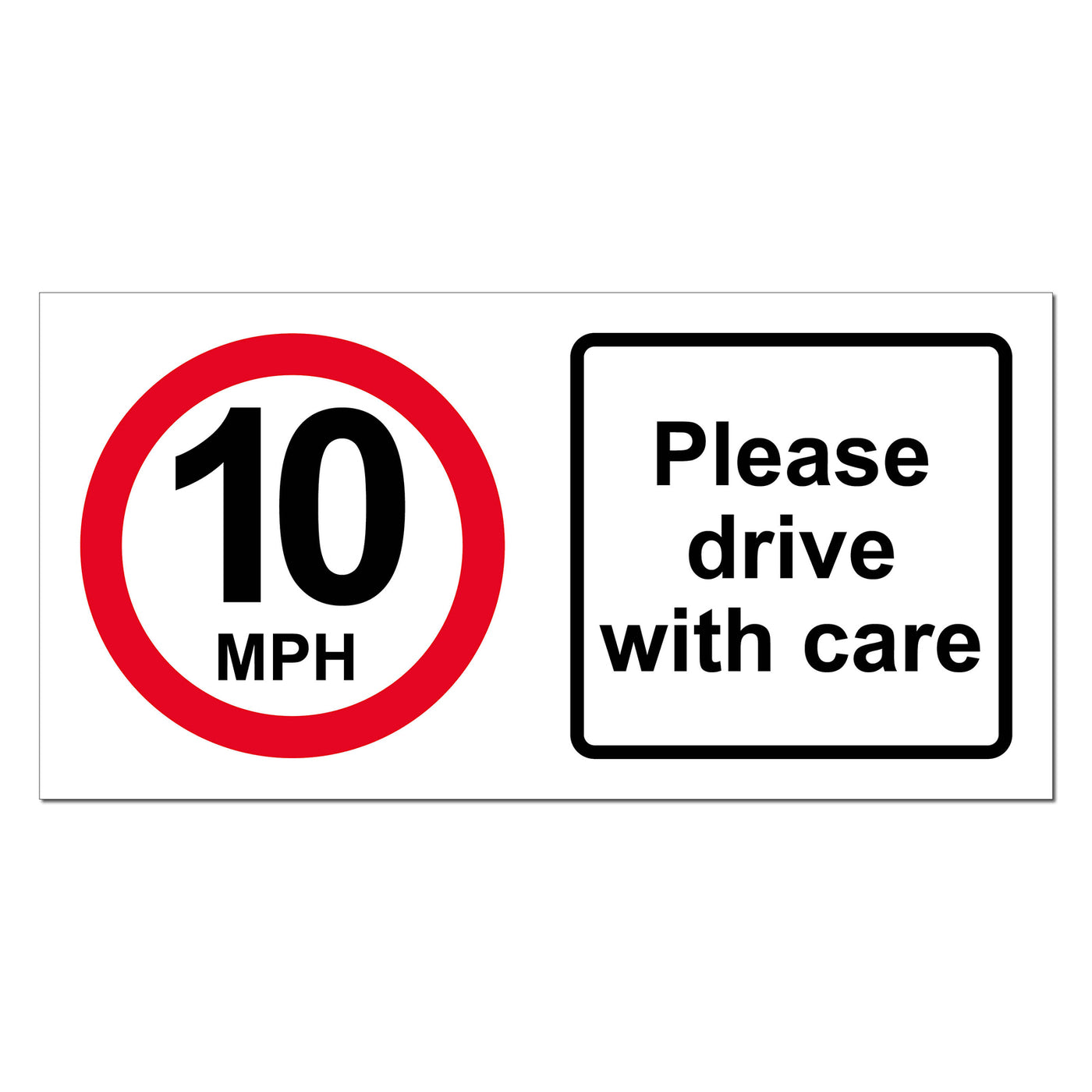 10 MPH Awareness Safety Sign | SG World | SG World