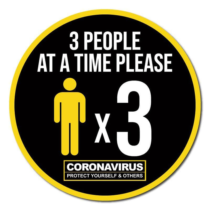 3 People At A Time Please, Carpet Sticker - | SG World