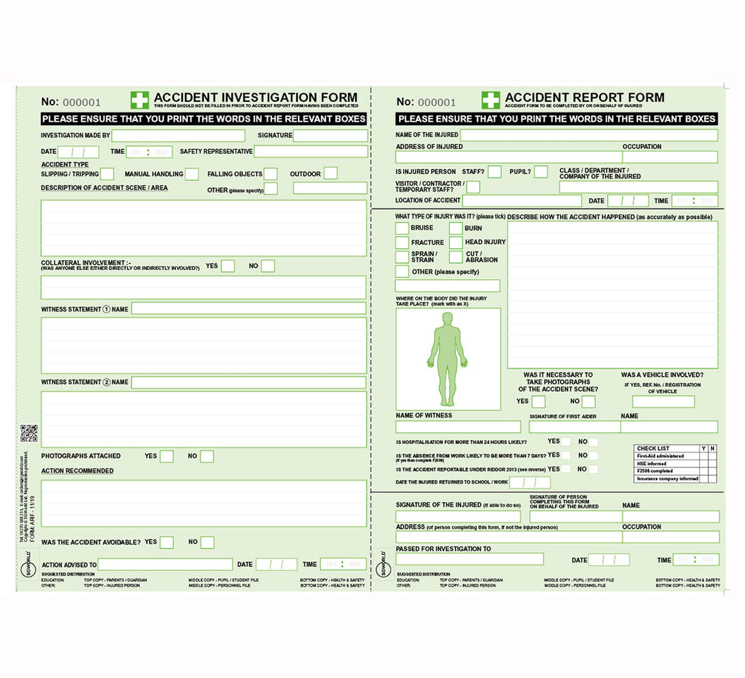 Accident Reporting and Investigation Form | SG World | SG World