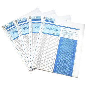Book & Badge 100 Visitor Pass Badge Refill Kit