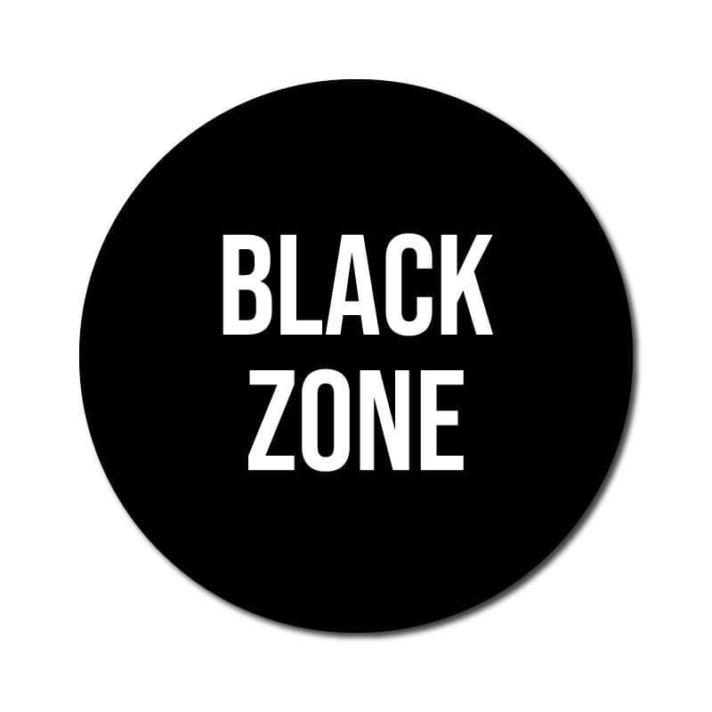 Sticker 105mm Zone Colours, Vinyl Circular Sticker, 10 pack – 105mm and 300mm, Vario ...