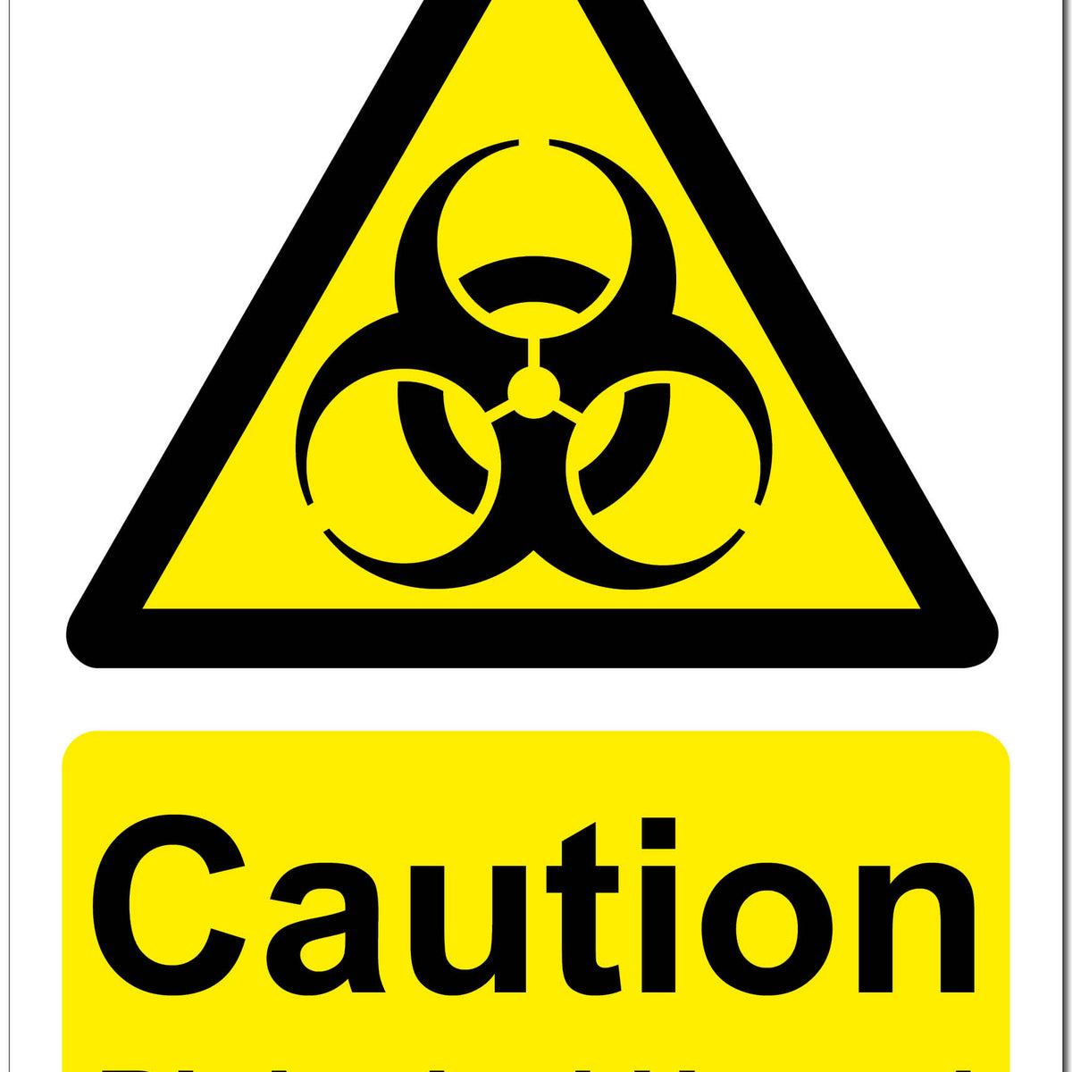 Caution Biological Hazard Safety Sign — SG World