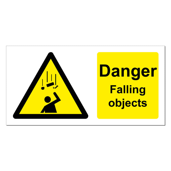 Caution Falling Objects Safety Sign