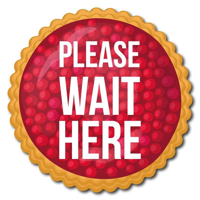 Cherry Pie Indoor Hospitality Floor Signage, Various Messages Available (Pack of 5) - | SG World