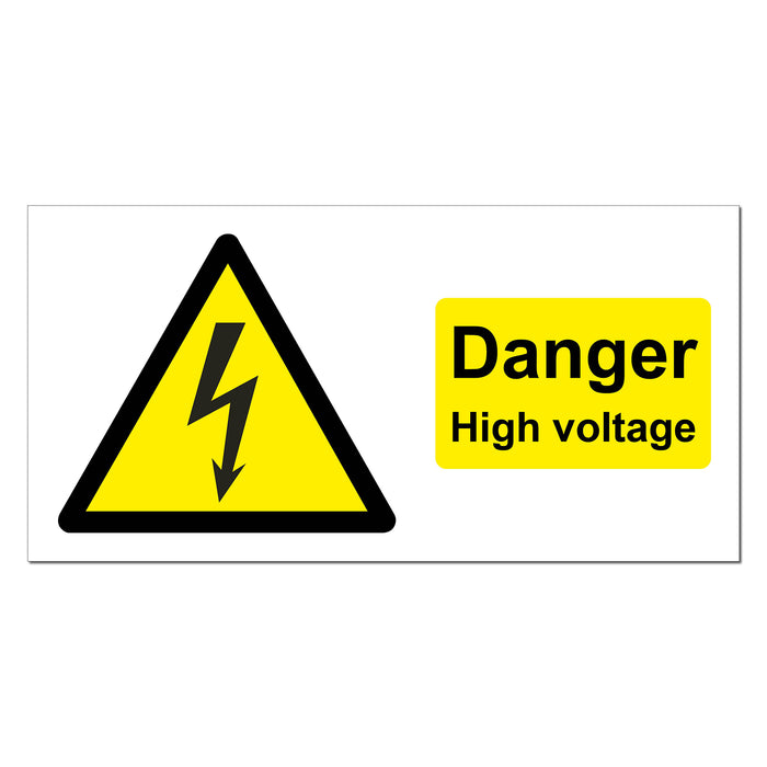 Danger High Voltage Safety Sign