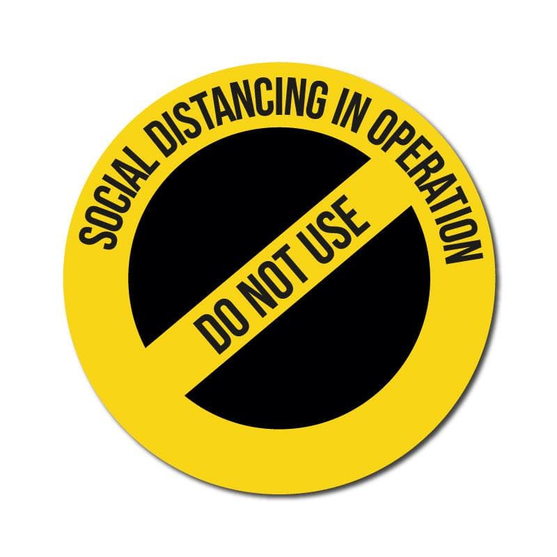 Do Not Use, Vinyl Circular Sticker, 10 pack – 105mm and 300mm - | SG World