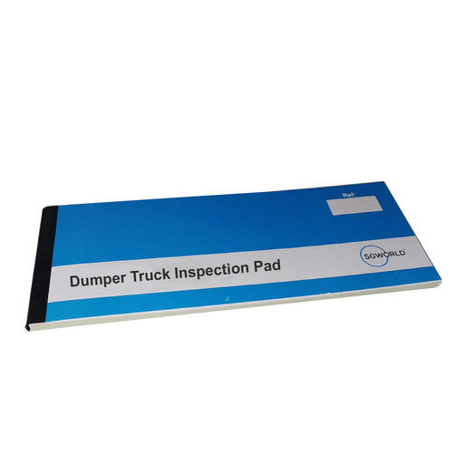 Dumper Truck Pre-Use Inspection Checklist (Pad of 30)