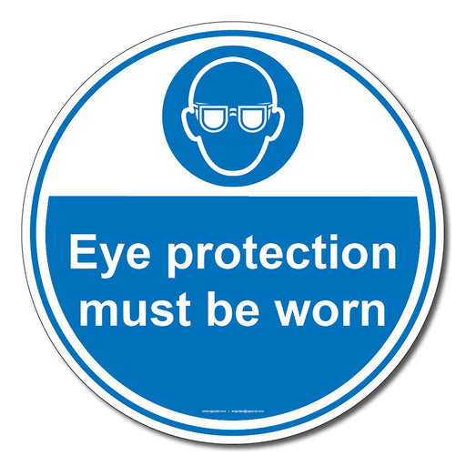 Eye Protection Must Be Worn In This Area Floor Safety Sign