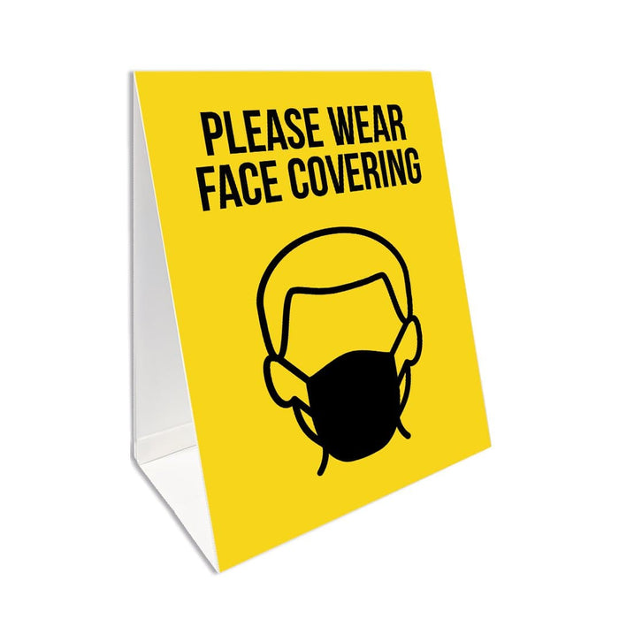 Please Wear Face Covering, A Board - | SG World