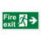 Fire Exit, Man and Arrow, Right Safety Sign