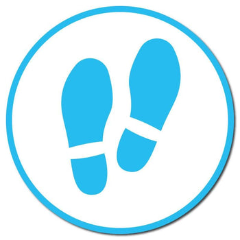 Footprints, Carpet Stickers, Multiple Colours & Sizes Available - | SG World