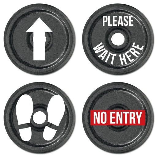 Gym Weight, Carpet Stickers - Various Messages Available - | SG World