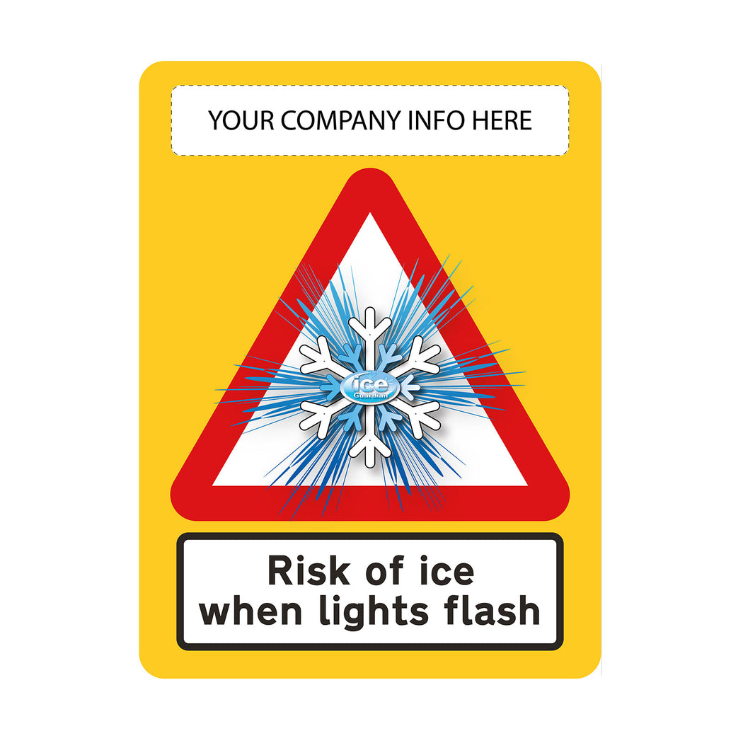 Construction Ice Warning Flashing LED Safety | SG World | SG World