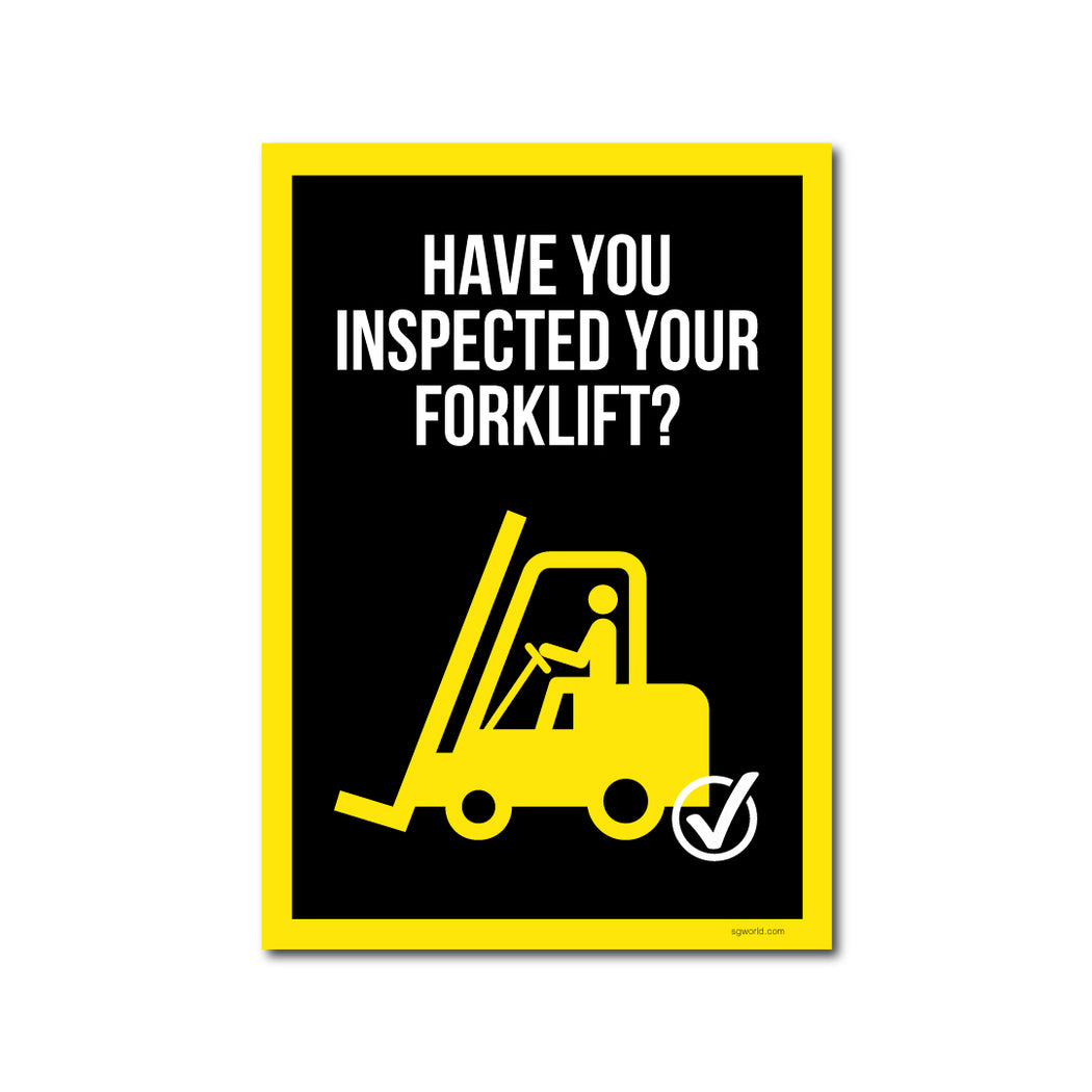 Fall Inspection Reminders Inspection Reminder Signs and Checklist Companion Signs | SG World | SG ...
