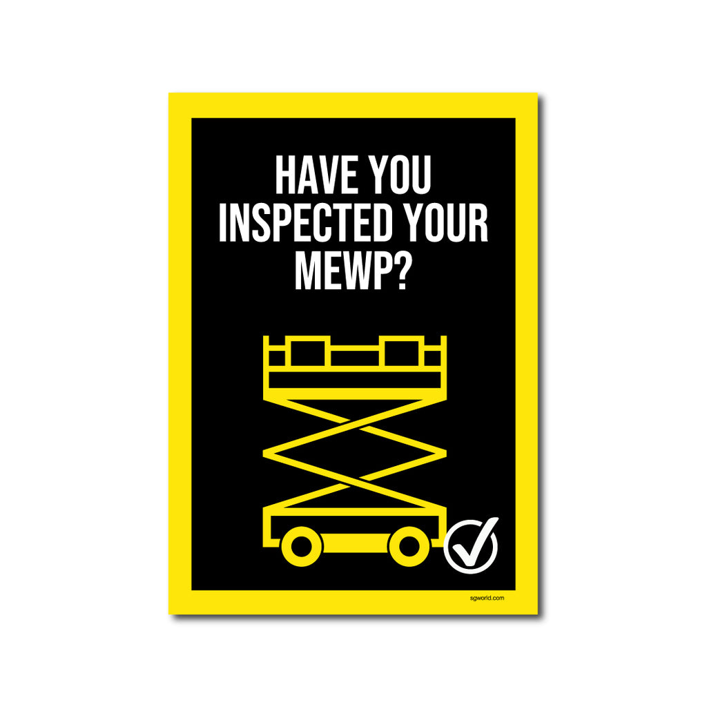 Material Inspection Sign Inspection Safety Signage | SG World