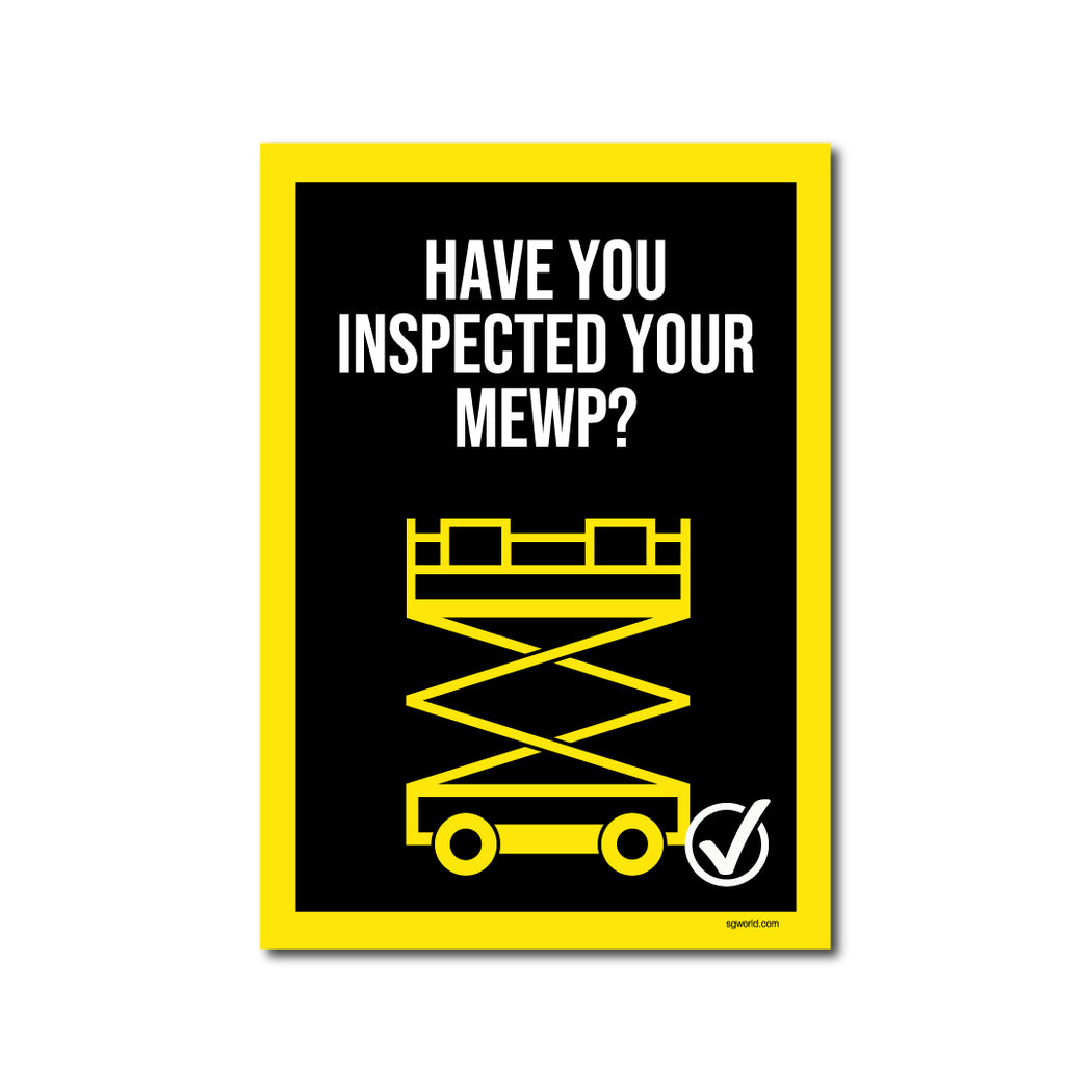 Mock Inspection Sign Inspection Reminder Signs and Checklist Companion Signs | SG World | SG ...