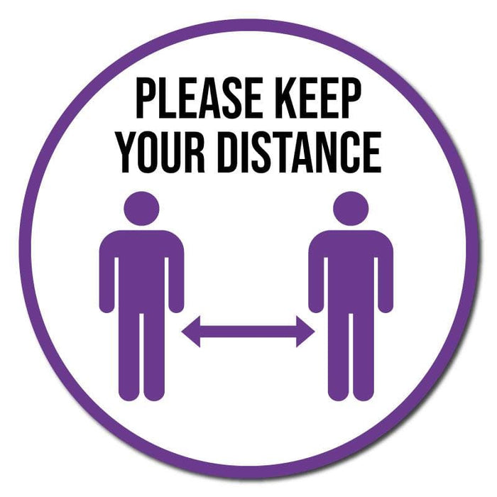 Please Keep Your Distance, Carpet Stickers - | SG World