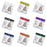 Large Landscape Wallets with Coloured Tops (Packs of 10)