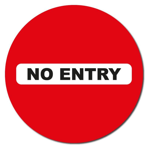 No Entry, Carpet Sticker - | SG World