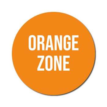 Zone Colours, Vinyl Circular Sticker, 10 pack – 105mm and 300mm, Various Colours Available - | SG World