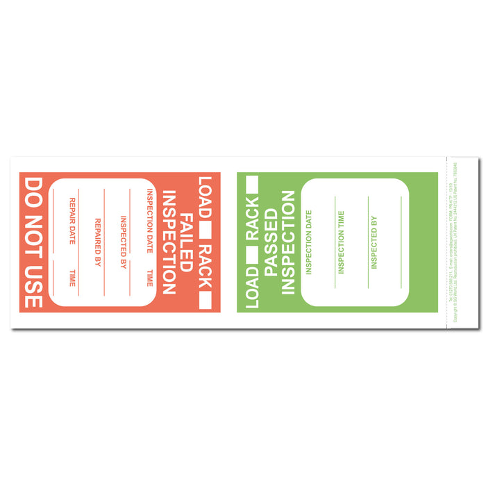 Pallet Racking Pre-Use (Daily) Inspection Checklist System (Pad of 30 ...
