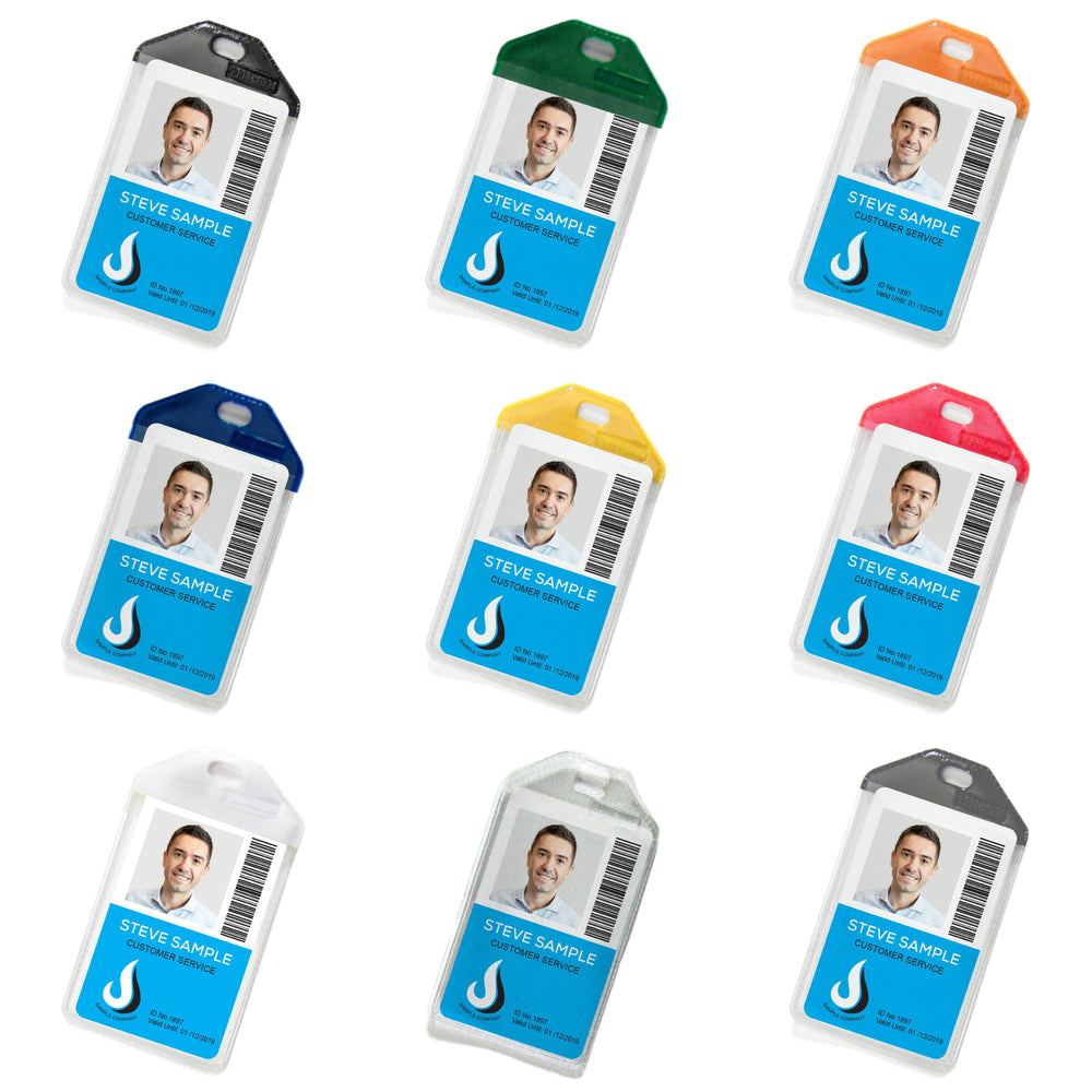Portrait Wallets with Coloured Tops (Packs of 10)