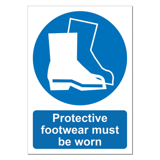 Protective Footwear Must Be Worn Safety Sign