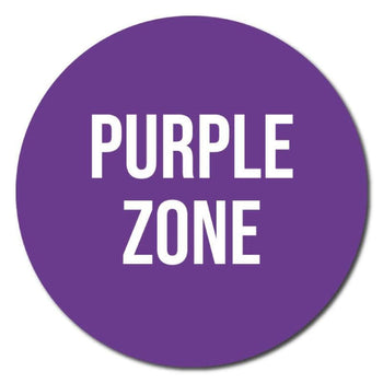 Zone Colours, Indoor Circle Floor Signage, 300mm Diameter (Pack of 5) - | SG World