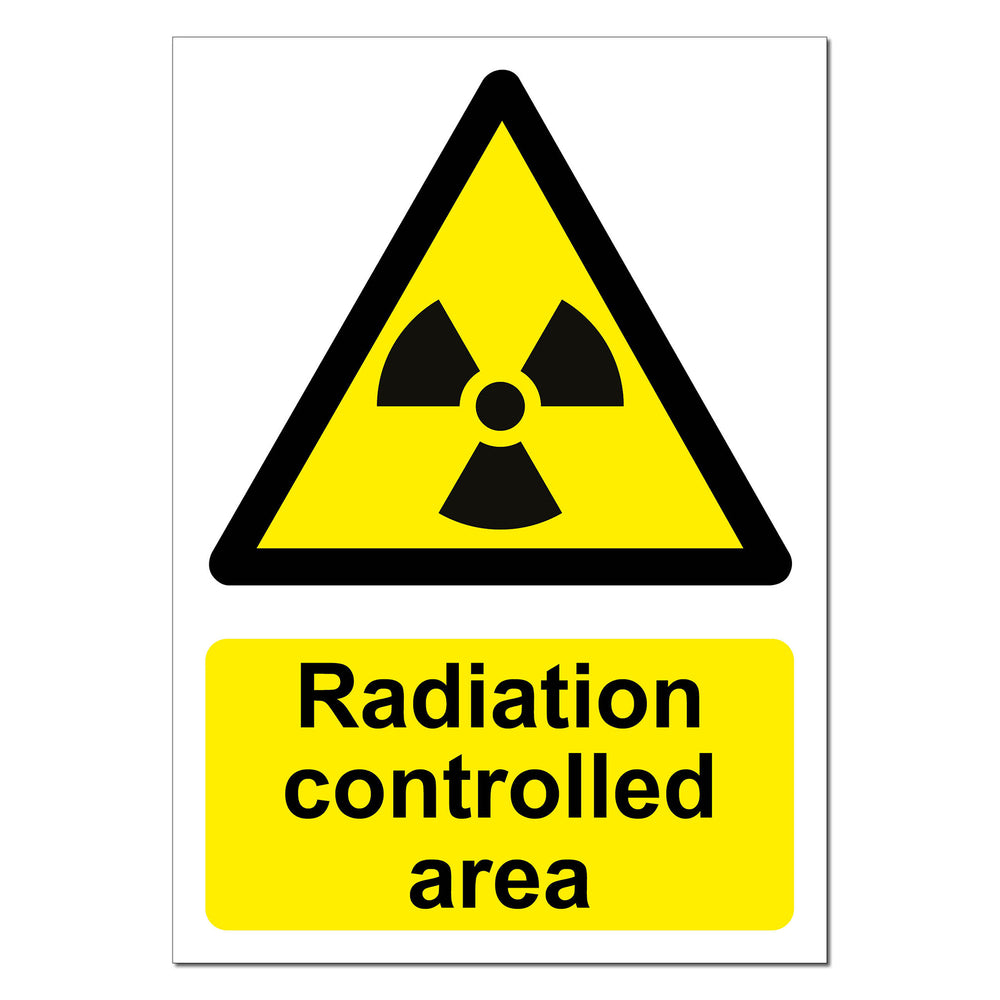 Radiation Controlled Area Safety Sign