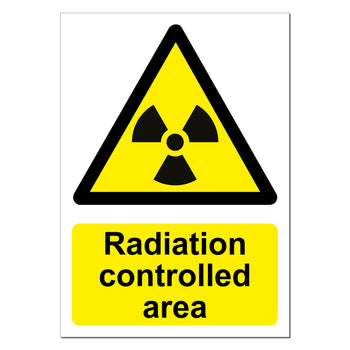 Radiation Controlled Area Safety Sign