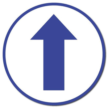 Arrow, Indoor Circle Floor Signage, 60cm Diameter, Multiple Colours Available - | SG World