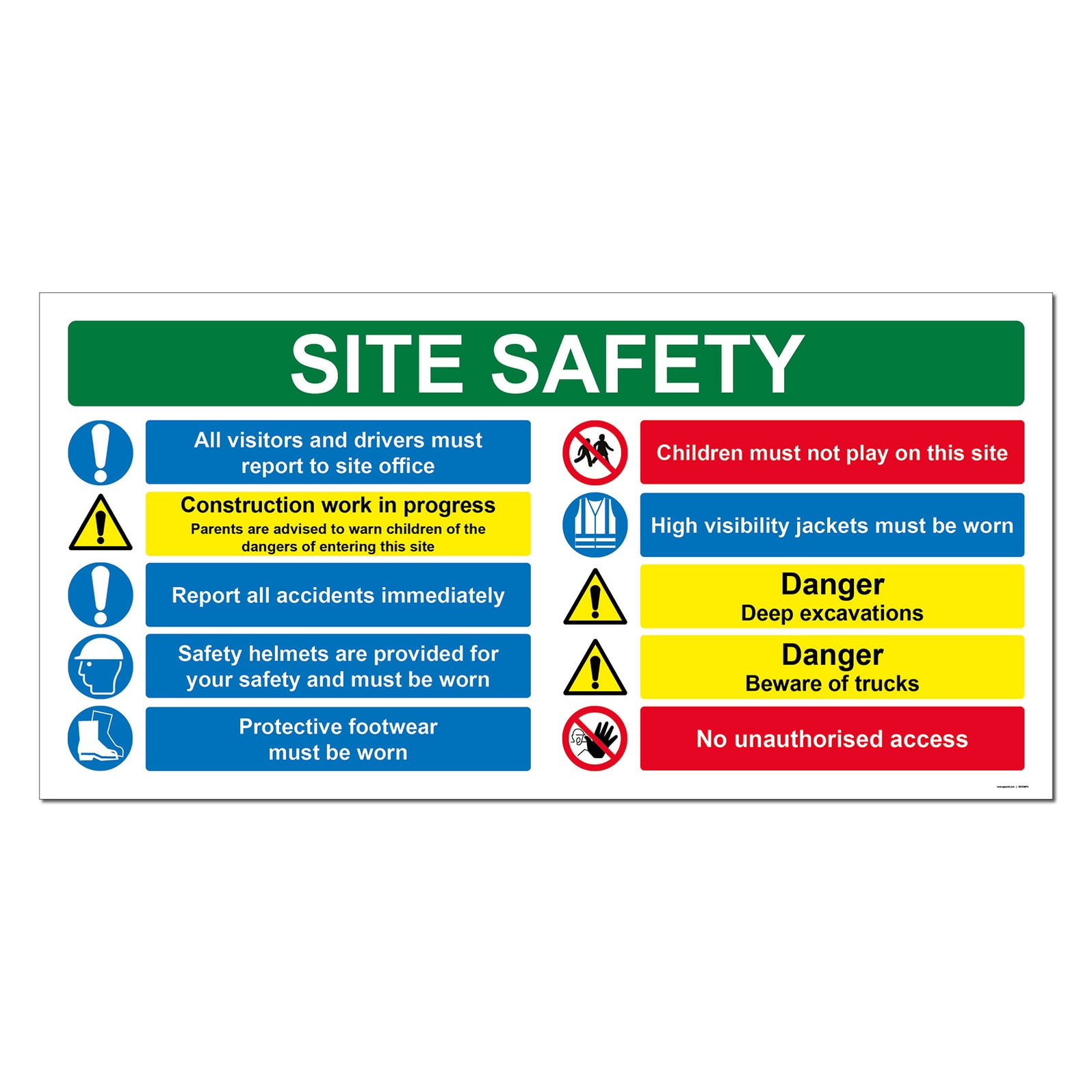 Construction Site Safety Sign | SG World | SG World