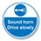 Sound Horn Drive Slowly Floor Safety Sign