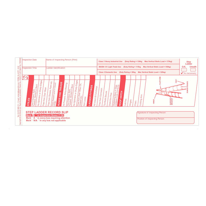 Mini Step Ladder Checklist Free Ladder Inspection Checklist