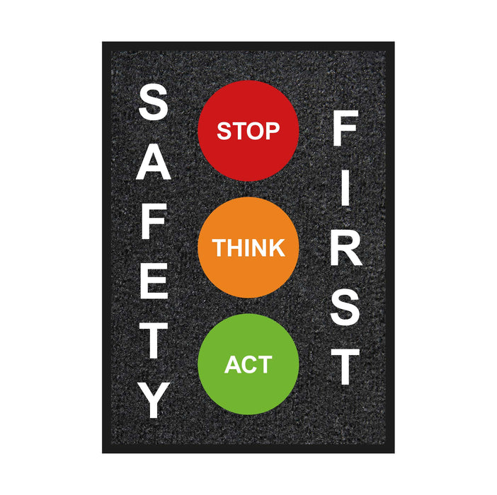 Stop Think Act Safety Mat 850mm x 1200mm