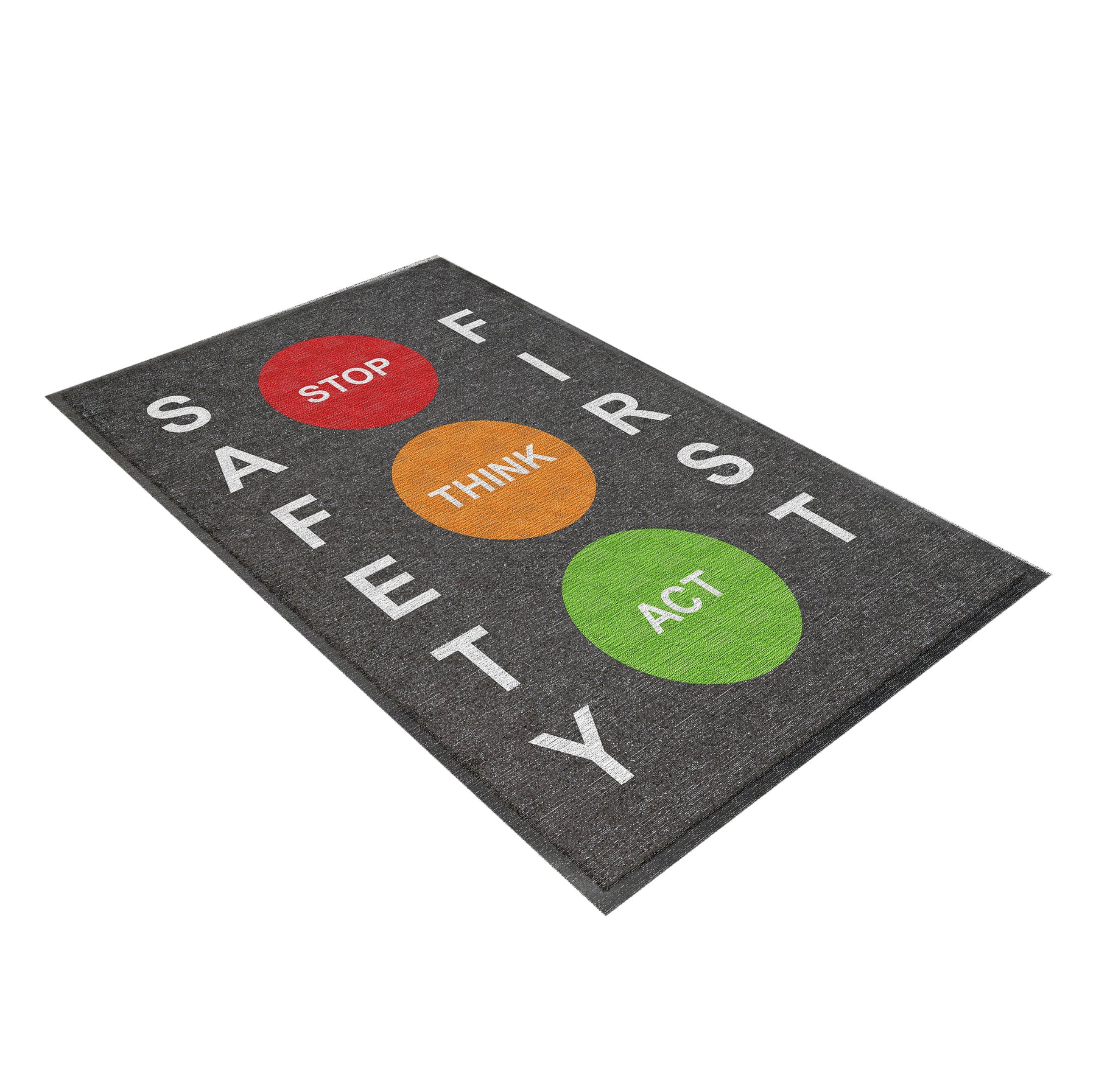 Stop Think Act Safety Mat 850mm x 1200mm