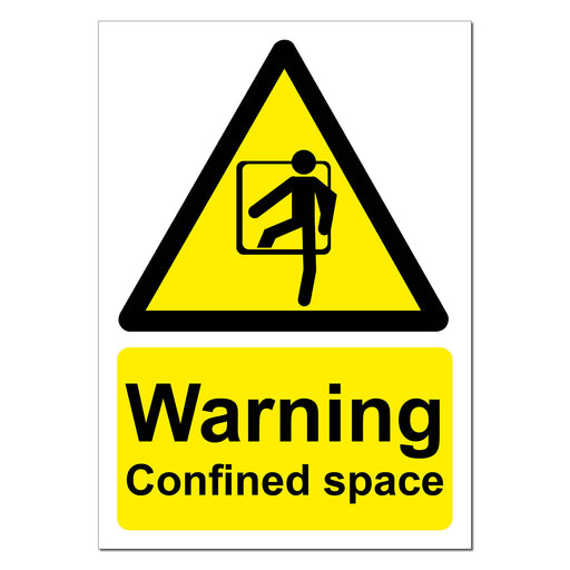 Warning Confined Space Safety Sign