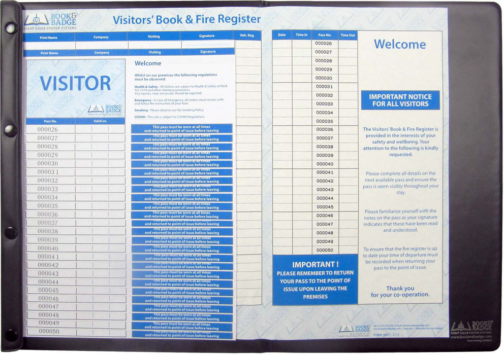 Book & Badge 300 Visitor Pass Starter Kit