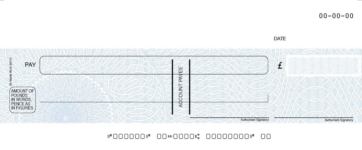 Cheque Pack Custom SIMS Cheques - Secure & Reliable (Packs of 1000) | SG World